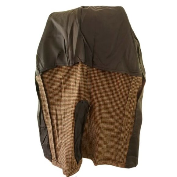 VTG HART, SCHAFFNER, & MARX Houndstooth Sport Coat Jacket Size 44 Regular? USA - Picture 5 of 12